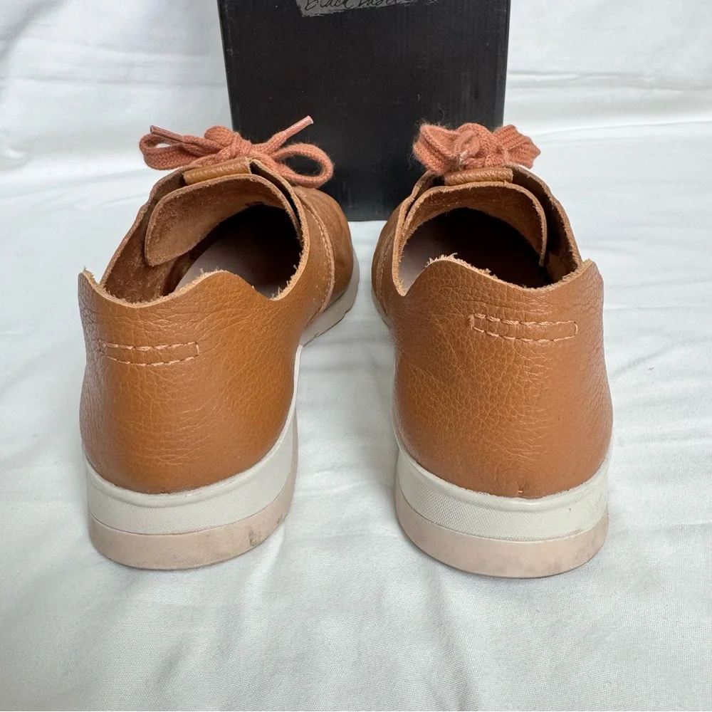 Chelsea Crew Brown Leather Sneakers Women’s 8 Brazil Comfort Shoes Minimalist